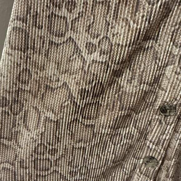 Show Me Your Mumu Overtime Button Down in Snake Pleat - Picture 6 of 9
